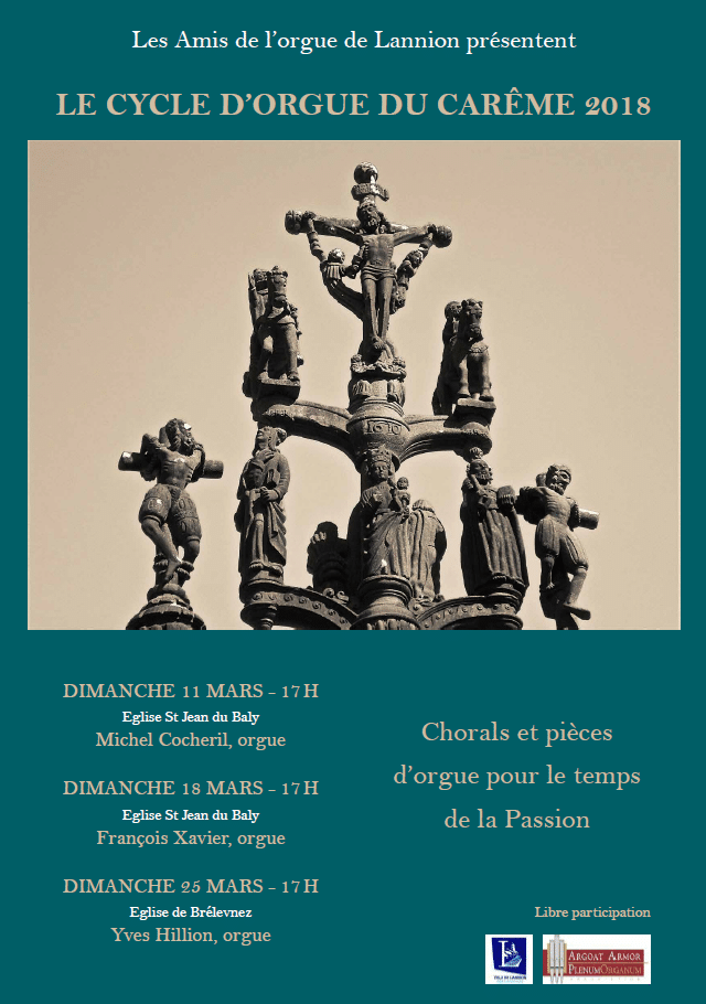 affiche dycle d'orgue du carême 2018